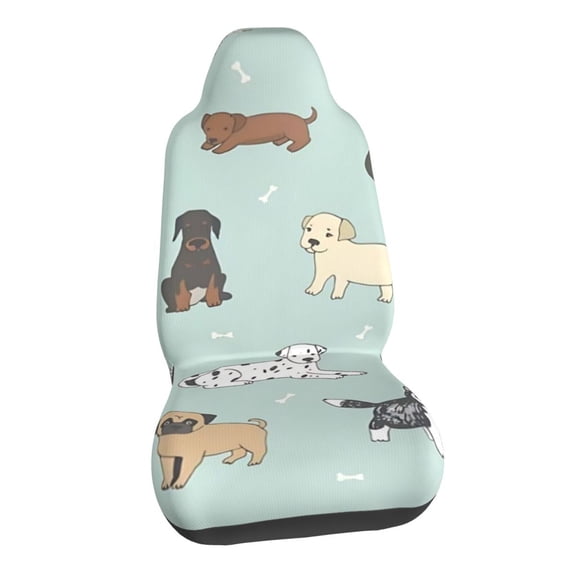 Puppy Dogs Car Seat Covers Stretch Car Seat Protectors Universal Fit