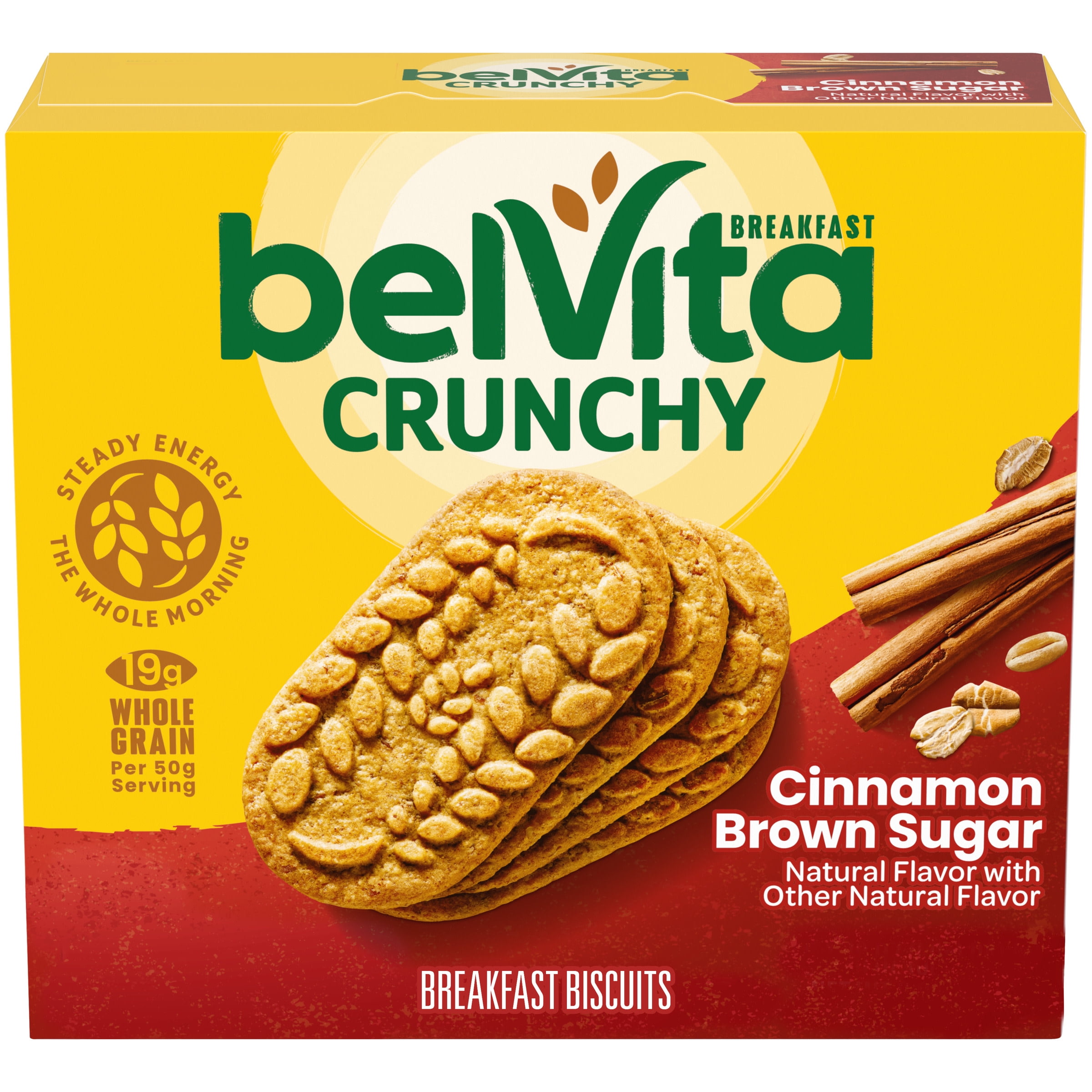 belVita Cinnamon Brown Sugar Breakfast Biscuits, 5 Packs (4 Biscuits Per Pack)