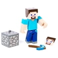 thumbnail image 4 of Minecraft Comic Maker Steve Action Figure with 2 Faces, 4 of 10