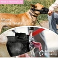 thumbnail image 3 of Nylon Mesh Breathable Dog Mouth Cover, Quick Fit Dog Muzzle with Adjustable Straps，Pet Mouth Cover, to Prevent Biting and Screaming to Prevent Accidental Eating, 3 of 9