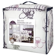 Safdie & Co. 7-piece Angelica Premium Microfiber Queen Comforter Set in Purple