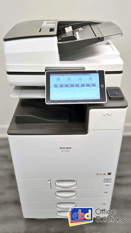 Standing Rico Printer Pre-Owned Ricoh IM 6000 IM6000 A3 Monochrome Laser Multi-Function ...