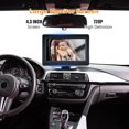 thumbnail image 2 of Kisdream Baby Car Mirror, Baby Car Back Seat Camera Monitor with Night Vision, 720P 4.3” Wide View Rear Facing Car Seat Camera, Safety Baby Car Camera Monitor for Newborn Children Infants, 2 of 9