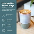 thumbnail image 2 of Travel Mug – Portable Coffee Tumbler – Unique to Go Mug – Microwave & Dishwasher Safe Purple Coffee Tumbler - Gifts for Women Men Him Her – 12oz – Horizon, 2 of 3