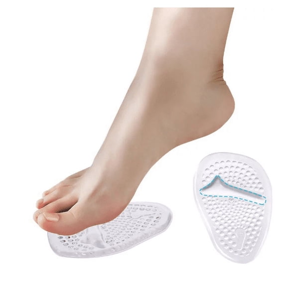 EECOO Gel Forefoot Pads 2 Pairs Anti-slip Shoe Pads Inserts Gel Forefoot Insoles for Women Ball of Foot Cushions