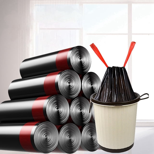 Hbdhejl Premium Drawstring Trash Bags Strong And Convenient Disposable Bags For Home Use