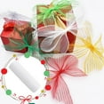 thumbnail image 2 of Poly Mesh Ribbon With Metallic Foil Each Roll For Wreaths Swags Bows Wrapping And Decorating, 2 of 2