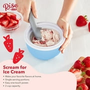 Rise by Dash Personal Electric Ice Cream Maker Machine for Gelato, Sorbet + Frozen Yogurt (Flavored Healthy Snacks + Dessert for Kids & Adults) - 1 Pint - Blue - 2.6 lbs