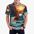 thumbnail image 1 of Fotbe Textured Bald Eagle Camiseta Polo de Golf para Hombre con Estampado – Camisa Deportiva Transpirable con Cuello Abotonado-4X-Large, 1 of 6