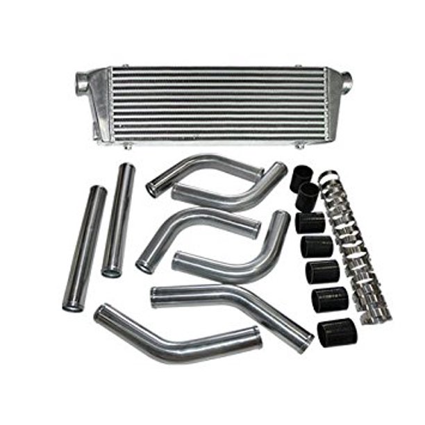 28x7x2.5 inch Universal Bar & Plate Intercooler + 2.5 inch Piping Kit