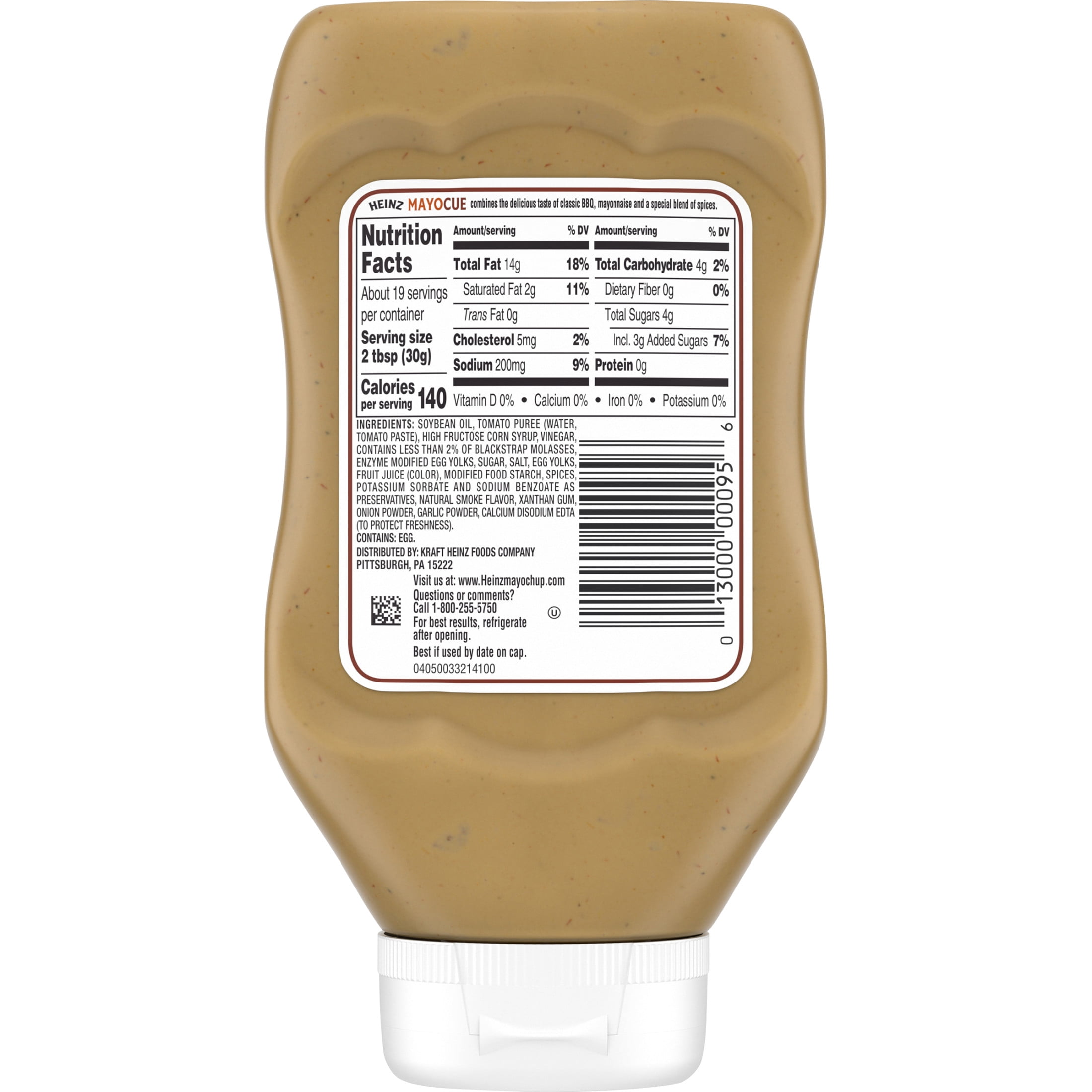 Heinz Mayocue Mayonnaise & BBQ Sauce Mix, 19 oz Bottle
