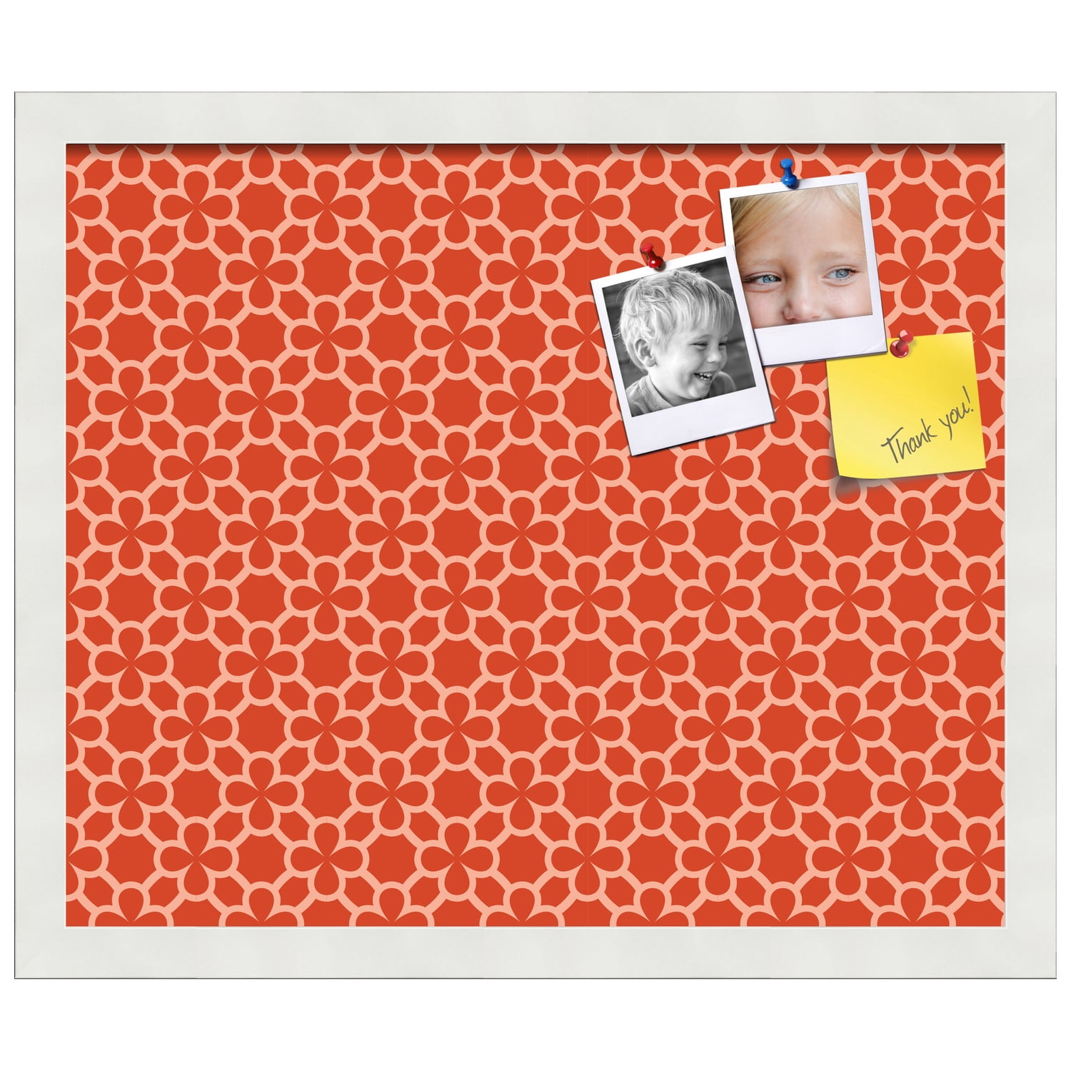 PinPix ArtToFrames 16x13 Custom Cork Bulletin Board    Poster Board Has a Fabric Style Canvas Finish, Framed in Satin White Frame (PinPix-597)