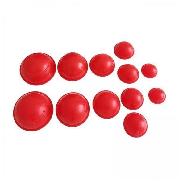 2x12 Piezas Ventosas De Vacío De Silicona Accesorio Flexible Extractor De Latas De Silicona Rojo