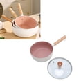 thumbnail image 1 of Nonstick Small Cooking Pot, Multipurpose Handy Sauce Pot with Soft Touch Wooden Handle for Home Kitchen or Restaurant, 1 of 7