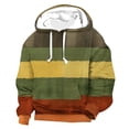 thumbnail image 1 of Sudadera con capucha para hombre, estilo empalme, estampado de movimiento, manga larga, blusa de poliéster para hombre, 1 of 3