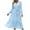 Light Blue, variant on Blmnix Elegant Dresses for Women Long Pink Modest Long Sleeve Plus Size Tiered Wrap Womans Dresses Date Night