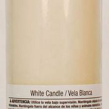 Religious Candles, Clear Glass, White Wax, Un Scented, 12 Pack