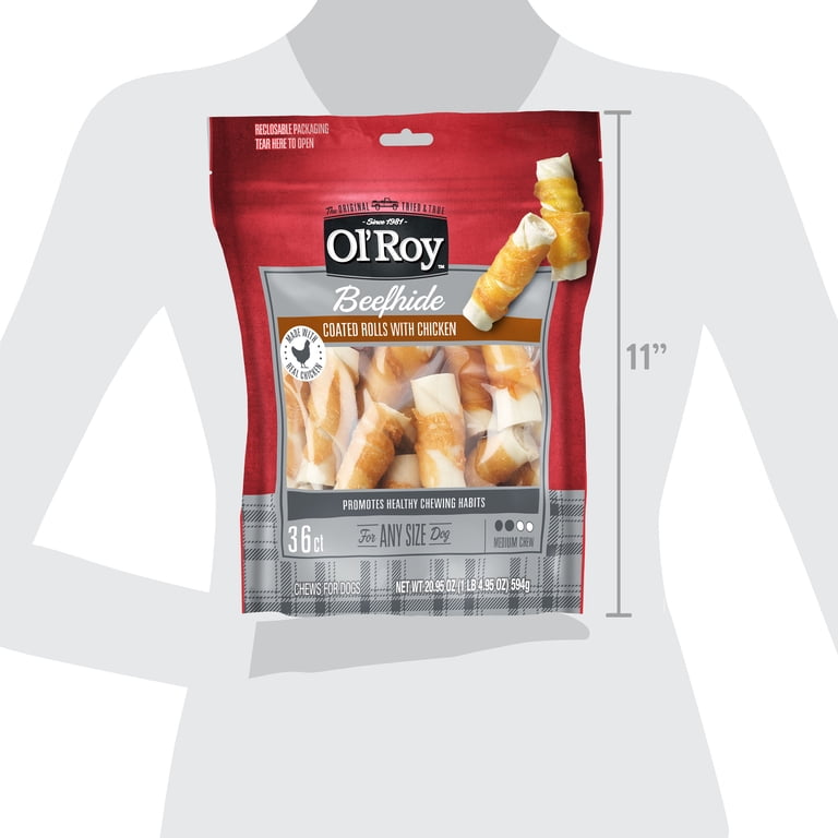Ol' Roy Beefhide Coated Rolls with Chicken, 36 Count photo 7