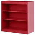 thumbnail image 2 of Sandusky Welded Steel Freestanding Bookcase Storage Cabinet, Red, 2 of 6