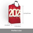 thumbnail image 3 of Bingfone Happy New 2025 Year Laundry Hamper,Large Canvas Fabric Lightweight Storage Basket Toy Organizer Dirty Clothes Collapsible, 3 of 6