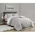 thumbnail image 3 of 3 Piece Reversible Grey Pinktuck/Paris Revsersible Comforter Set, 3 of 8