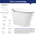 thumbnail image 4 of 10 in. Rough-In Tankless Elongated Bidet Toilet 1.28 GPF in White with Auto Flush, Blackout Flush, Remote Control, 4 of 11