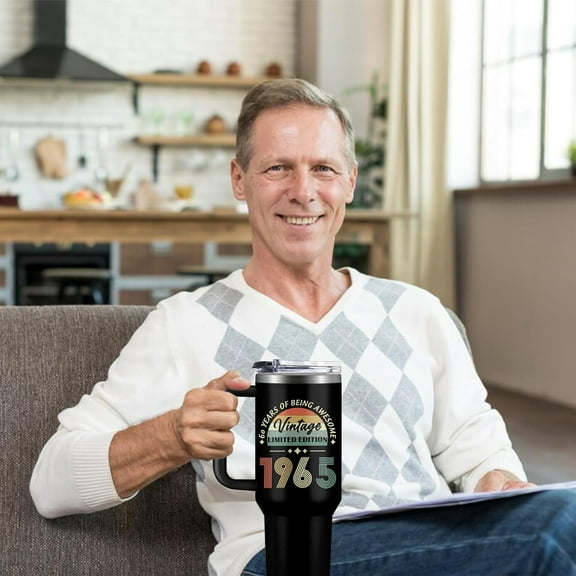 50th Birthday Gifts for Women/Men - Vintage 1975 Birthday Gifts for Women/Men - Birthday Gifts for 50 Year Old Woman/Man - Gift For Turning 50 - 50th Birthday Decorations - 50th Birthday Tumbler 40oz