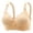 Khaki, variant on Women's Plus Size Wireless Comfort Bra, 3-Hook Back Closure Spacer Cup Bralette for Gentle Lift & Shape Grey 36