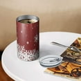 thumbnail image 3 of 20oz Coffee Tumblers Red Christmas Snowflake Pattern Stainless Steel Vacuum Insulated Travel Tumbler Coffee Cups Mug with Lid and Straw with Cleaning Brush for Cold & Hot Drinks, 3 of 5