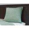 Canopy Full Bloom Euro Sham. Seaglass Green