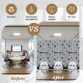 thumbnail image 5 of Cute Cats Window Privacy Film, Vintage Cat Claws Pets Cartoon Kitten Grey Static Cling UV Sun Blocking Heat Control Window Tint Day and Night, Non-Adhesive One Way Windows Privacy Cover 17.7''x39.3'', 5 of 7