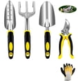 thumbnail image 2 of Juego de 5 piezas con espátula, jardinera, rastrillo, pala y desmalezadora Kit de herramientas de jardinería de acero inoxidable, 2 of 8