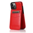 thumbnail image 6 of SaniMore for iPhone 14 Pro 6.1" 2022 Case, Card Slots Case with Flip Kickstand Premium Leather Magnetic Clasp Anti-scratch Anti-drop Heavy Duty Protective Case for iPhone 14 Pro 6.1" 2022, Red, 6 of 14