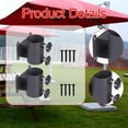 thumbnail image 6 of CarpNettore 2 Pieces Patio Umbrella Holder Deck Umbrella Mount Easy Installation Poles Metal, 6 of 9
