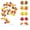 C, variant on Vibrant Colorful Artificial Maple Leaf Rattan, Fall Foliage Garlands, Decorative Vines for Fireplace, Dining Table, Home Interior, Halloween and Thanksgiving Seasonal Decor, B