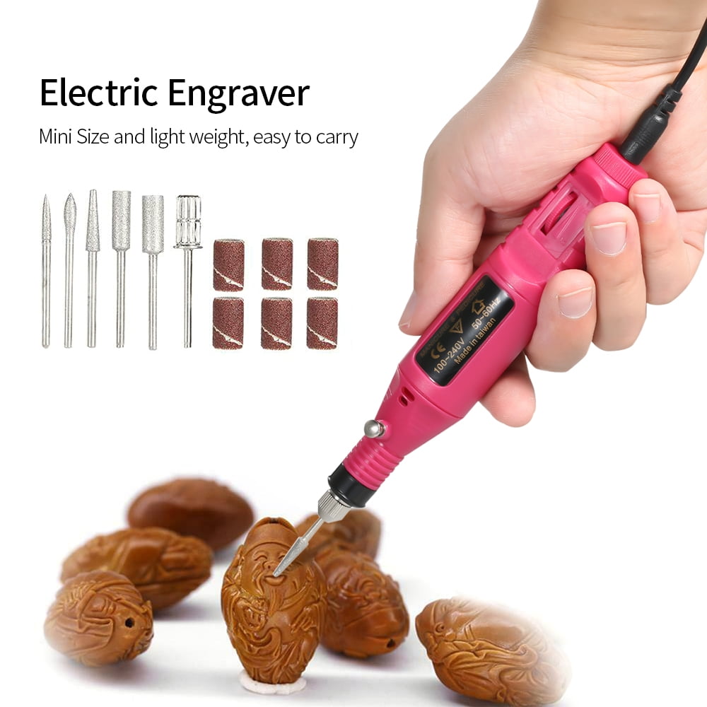 14pcs 100V-240V Mini Electric Grinder Drill Tool Variable Speed Rotary Engraving Pen Carve Tool Set for Milling Polishing