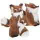 thumbnail image 2 of Figuras pequeñas de zorro de peluche, Mini estatua de zorro vívida, decoración de árbol de Navidad, 3 uds., 2 of 5