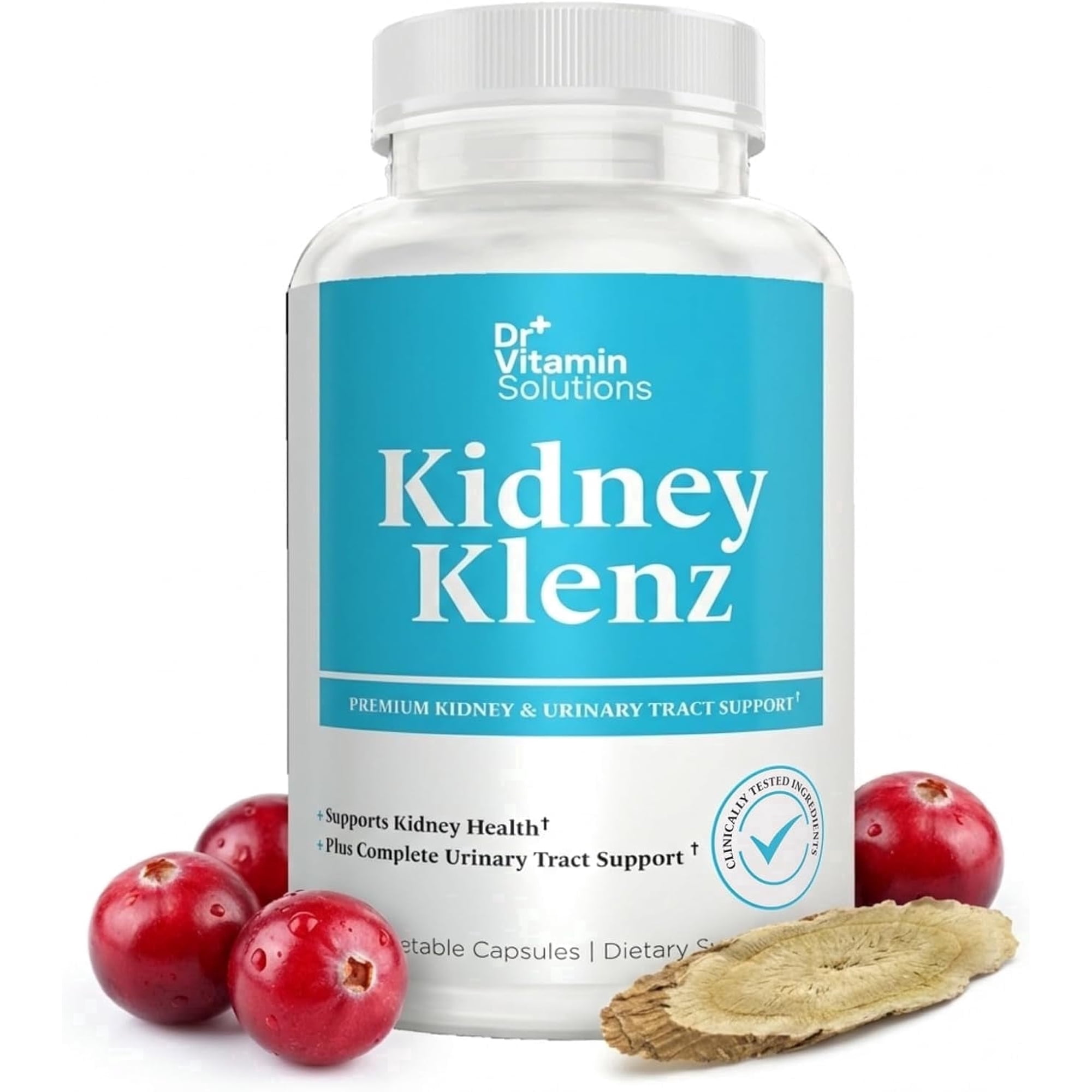 Kidney Klenz Kidney Cleanse Supplement with Cranberry Extract, 60 Capsules