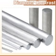 thumbnail image 3 of Uxcell Round Aluminum Rods, Aluminum Round Rod Solid Lathe Bar Stock for Industry Construction DIY Crafts 22m x 305mm 2, 3 of 5