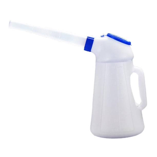 Contenedor de medición de aceite con tapa resistente portátil, dispensador de aceite universal, para vehículos, automóviles domésticos automotrices 3L