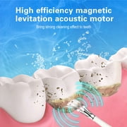 KIBVOE Plaque Ultrasonic Teeth Cleaner, Remover for Teeth With LED Light Tooth Stains Whiten Tool Kit For Kids Adult With 3 Modes White.