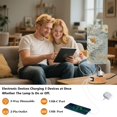thumbnail image 5 of Wobogo Vintage Peony Floral Bedside Lamp Touch Control Table Lamp with USB A+C Charging Ports & AC Outlet 3-Way Dimmable Nightstand Lamp with Linen Fabric Shade for Bedroom Living Room, 5 of 8