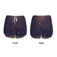 thumbnail image 6 of Goofa Gold Black Glitter Printed Women 2 in 1 Running Shorts,Quick Dry Athletic Workout Shorts,High Waisted Athletic Shorts with Liner Pockets-X-Large, 6 of 9