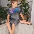 thumbnail image 4 of Balery Elephant Fireworks Celebration Conjunto de Pijama Infantil de Manga Corta con Estampado – Ropa de Dormir de Algodón Suave-Large, 4 of 6
