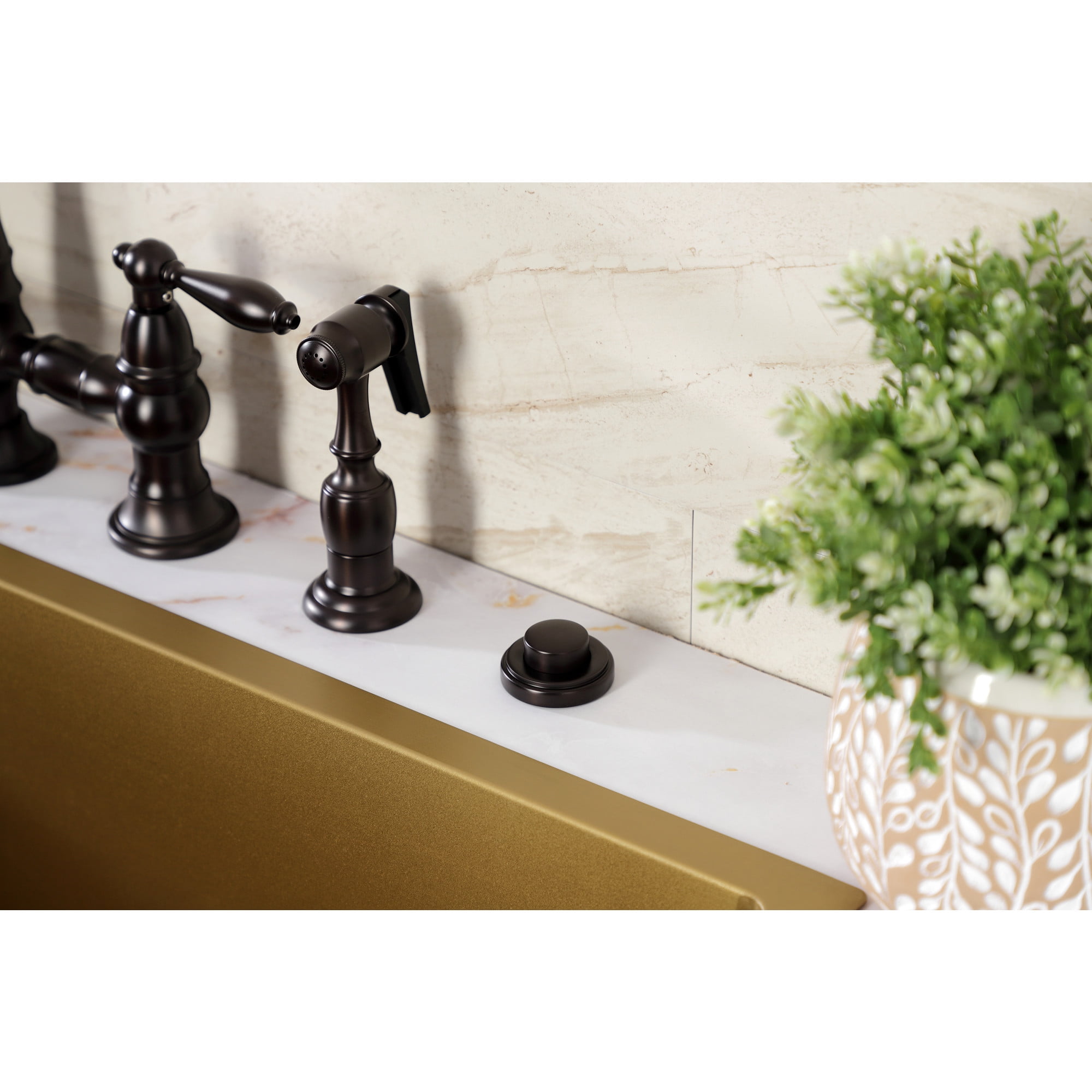 Kingston Brass KA215 Trimscape Disposal Air Switch Button in Oil Rubbed Bronze
