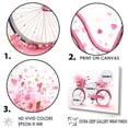 thumbnail image 3 of Designart "Sweet Voyage Blush Bike" Bicycle Wall Art Prints, 3 of 7
