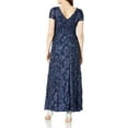 thumbnail image 2 of Alex Evenings Womens Long A-line Rosette Dress, 2 of 5