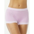 Joyspun Women's Seamless Boyshort Panties, 6Pack, Sizes XS to 3XL