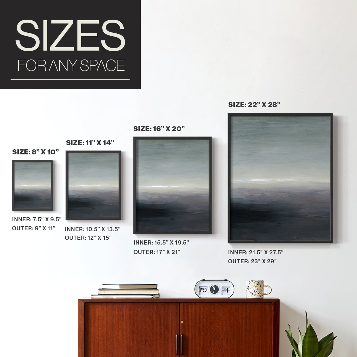 Windy Moor I Framed Print - Solid Wood in Single Picture Frame Solid Wood 2 Framed Print