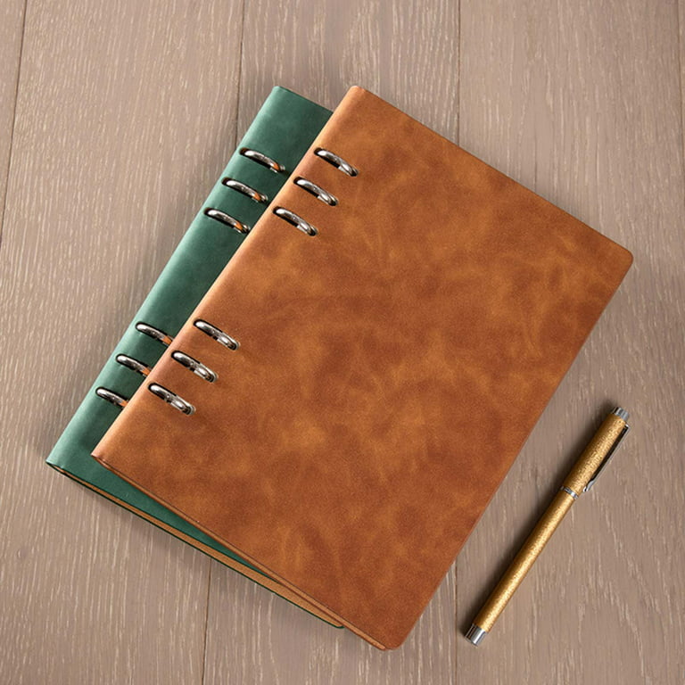 A5 Loose-leaf Notebook 6 Round Ring Binder Organizer 100 Sheets Lined Paper  for School Office College Business Project 